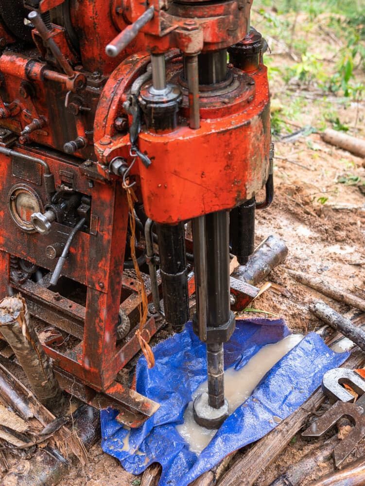 A Machine is Drilling a Hole in the Ground — FNQ Drilling in Babinda, QLD