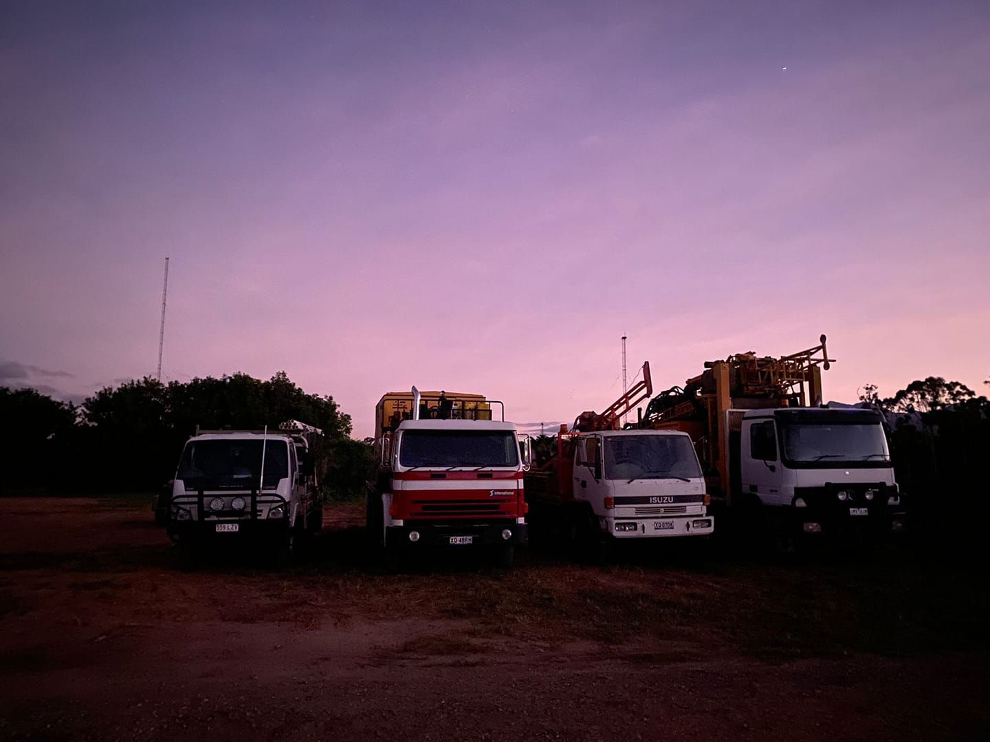Yellow Drilling Rig Extracting Water From the Ground — FNQ Drilling in Bamboo, QLD