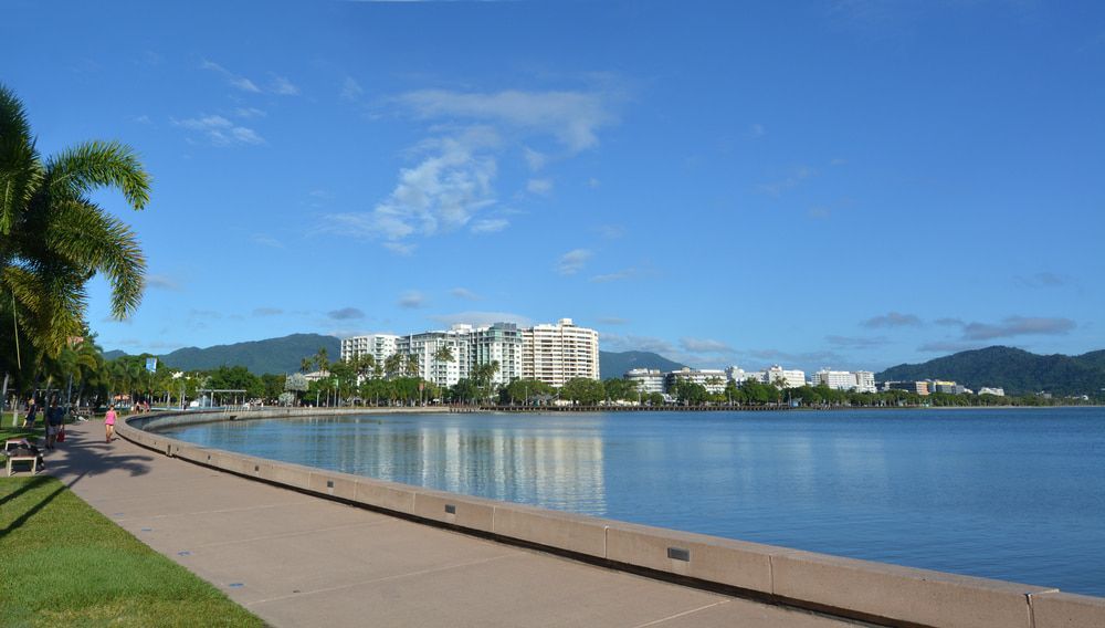 Cairns Waterfront Skyline At High Tide Of Coral Sea — FNQ Drilling in Cairns, QLD