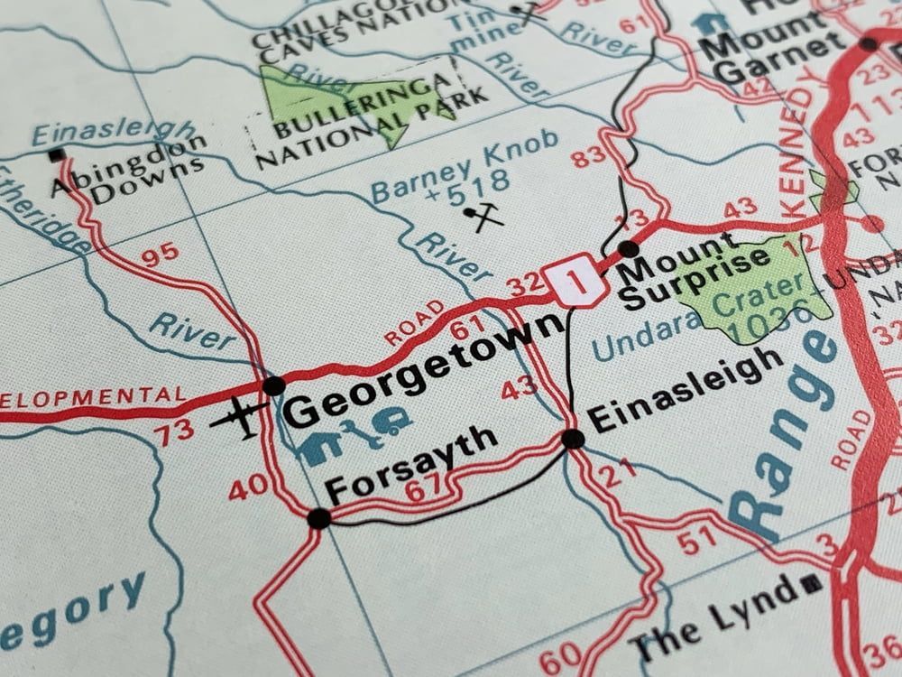 Map Of Georgetown Queensland — FNQ Drilling in Georgetown, QLD