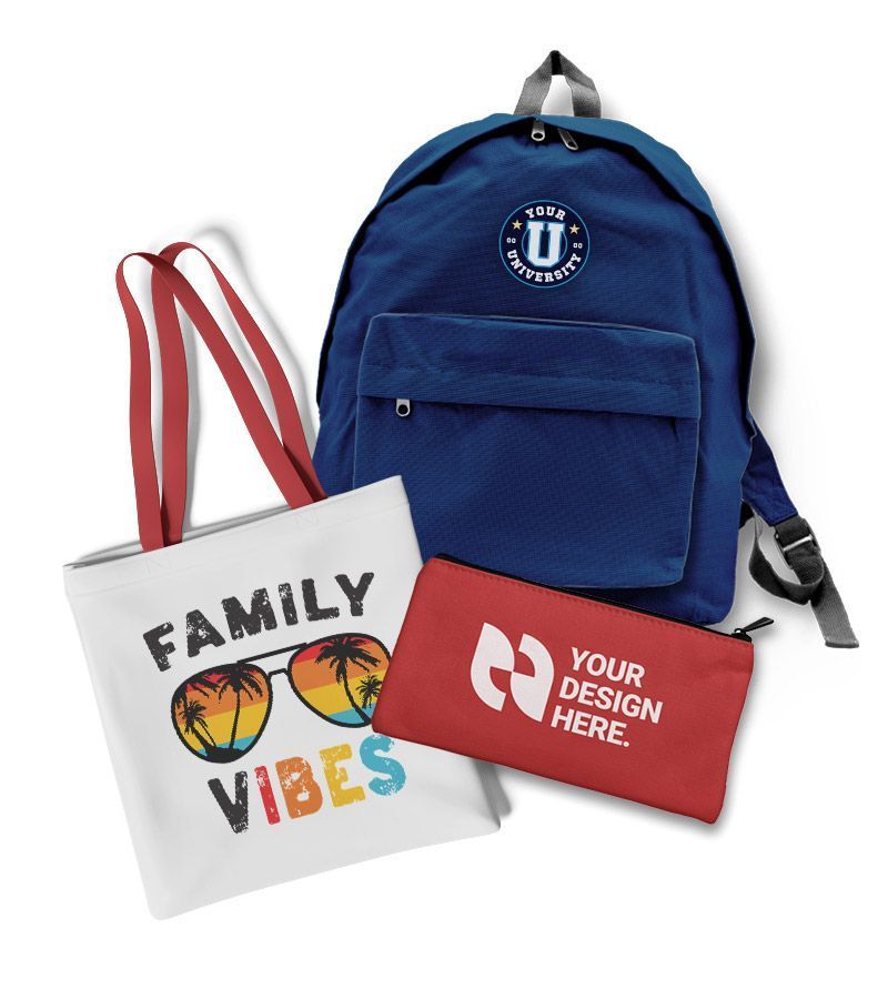 A blue highlands football jersey sits next to a blue tank top