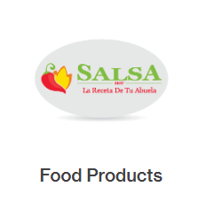 A logo for salsa la receta de tu abuela food products