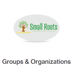 A small roots logo with a tree on it