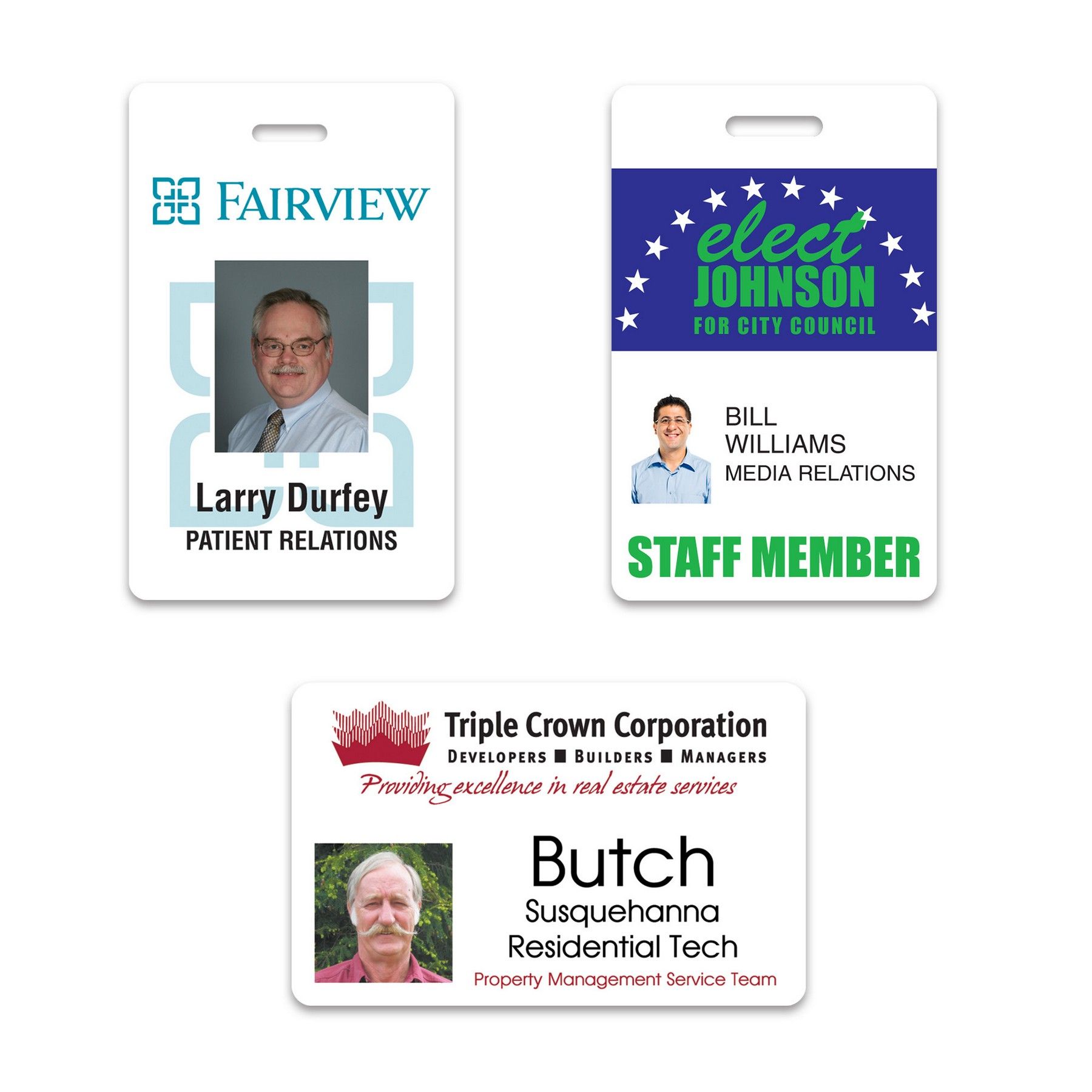 A group of id cards with one that says butch on it