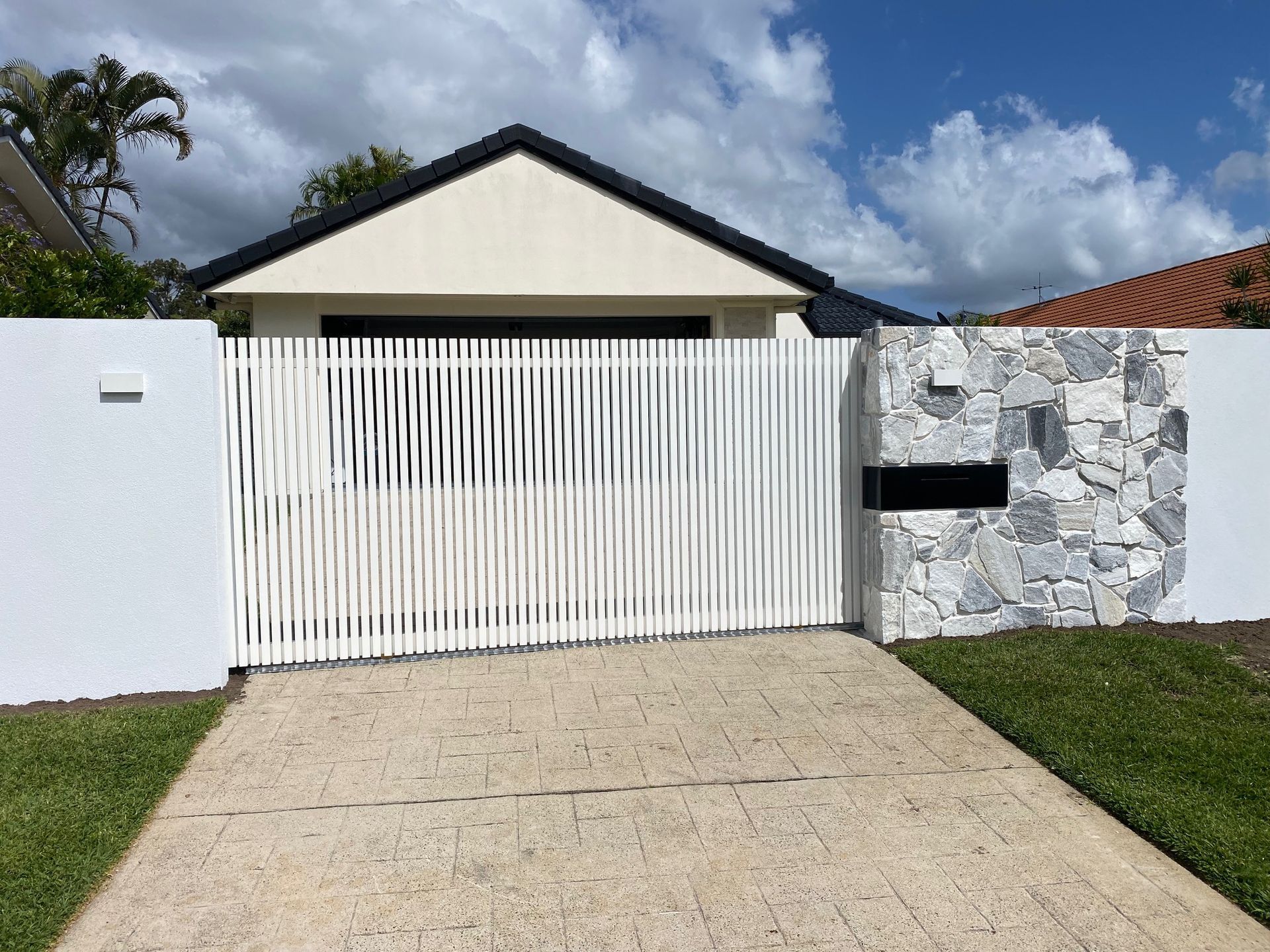 Block Walls with Sliding Gates