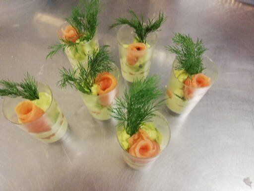 aperitivo con salmone