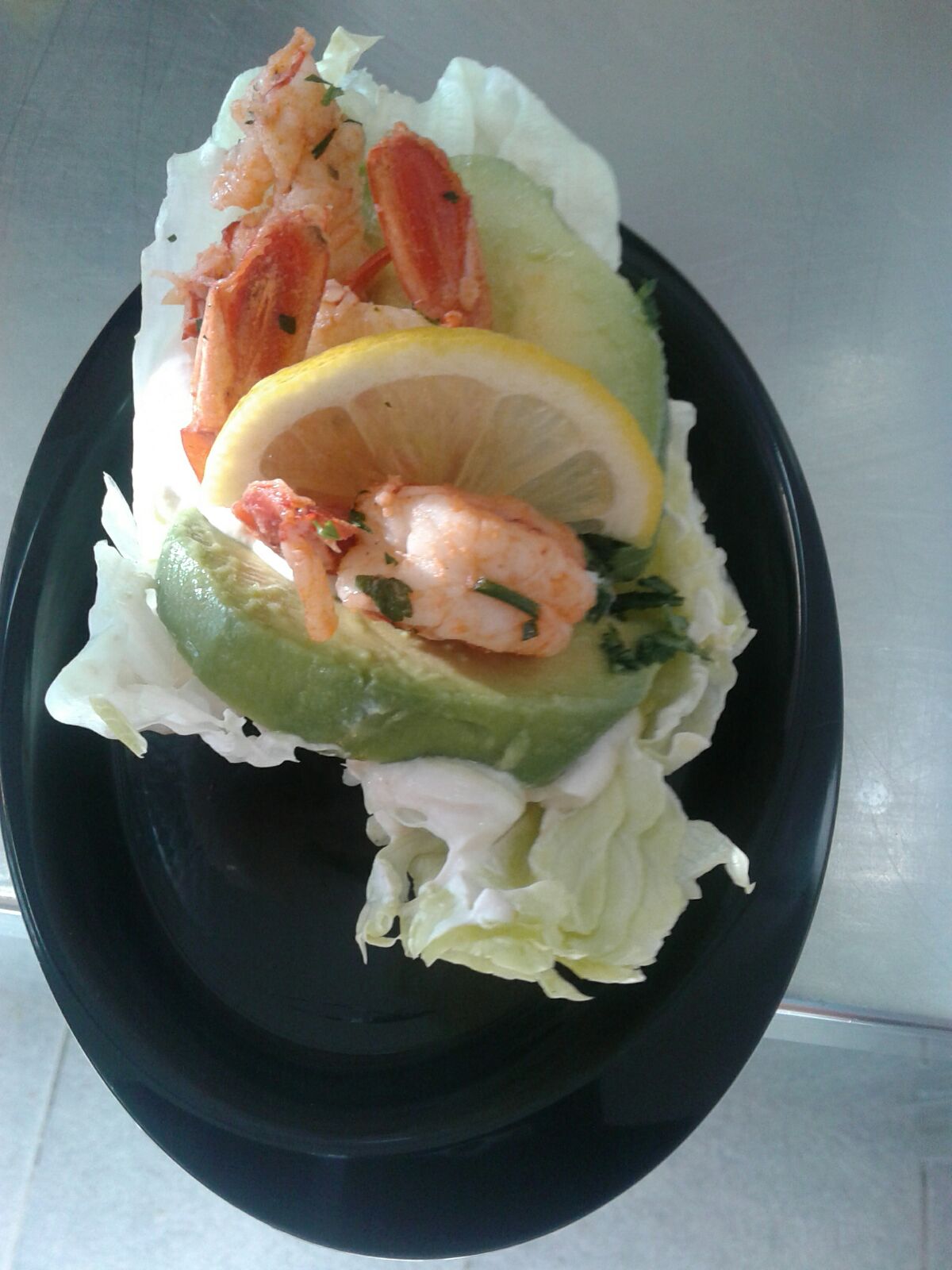 gamberetti con avocado