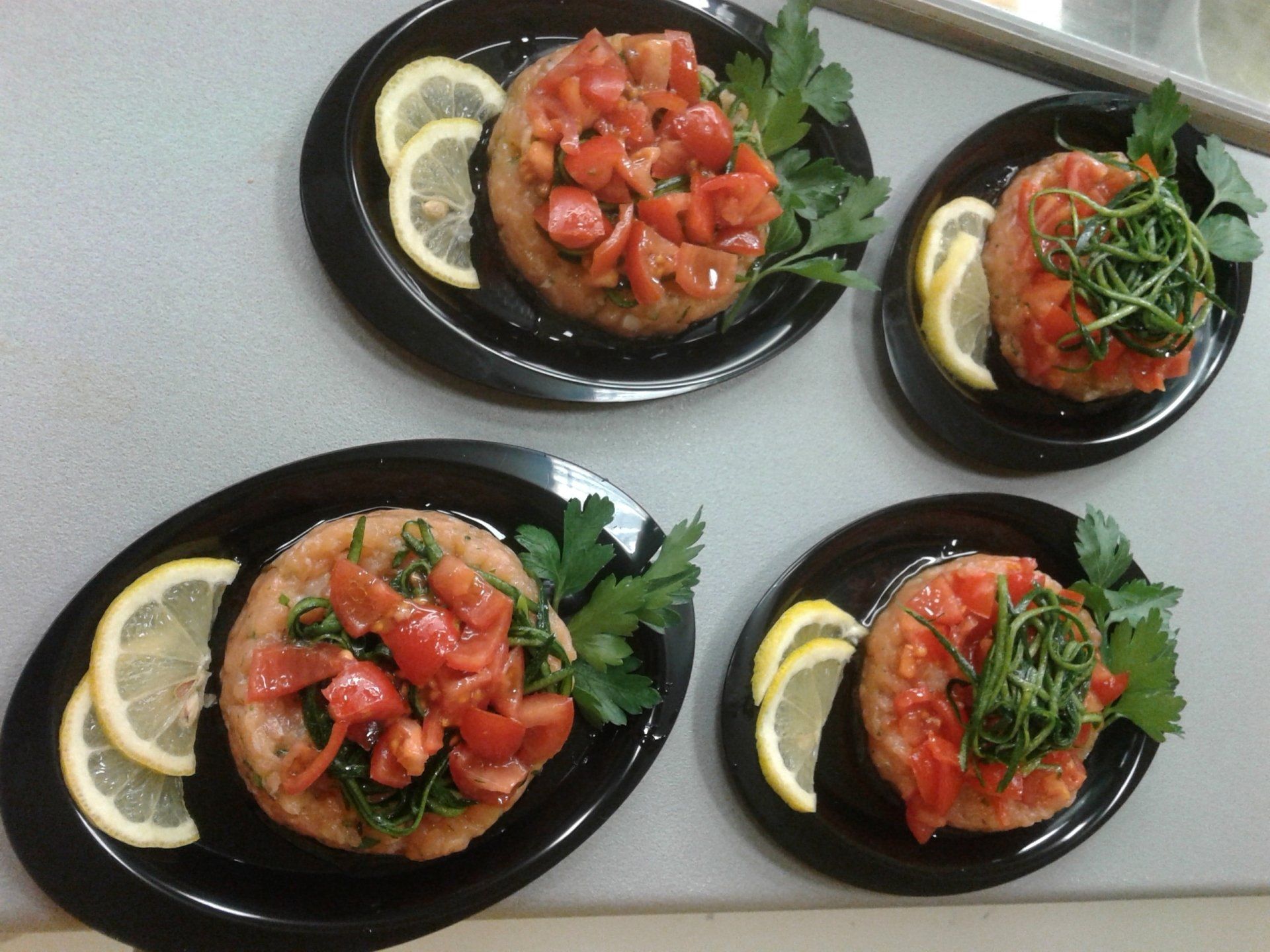 tortini con pomodorini