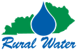 Rural Water logo with green map silhouette and blue water droplet icon