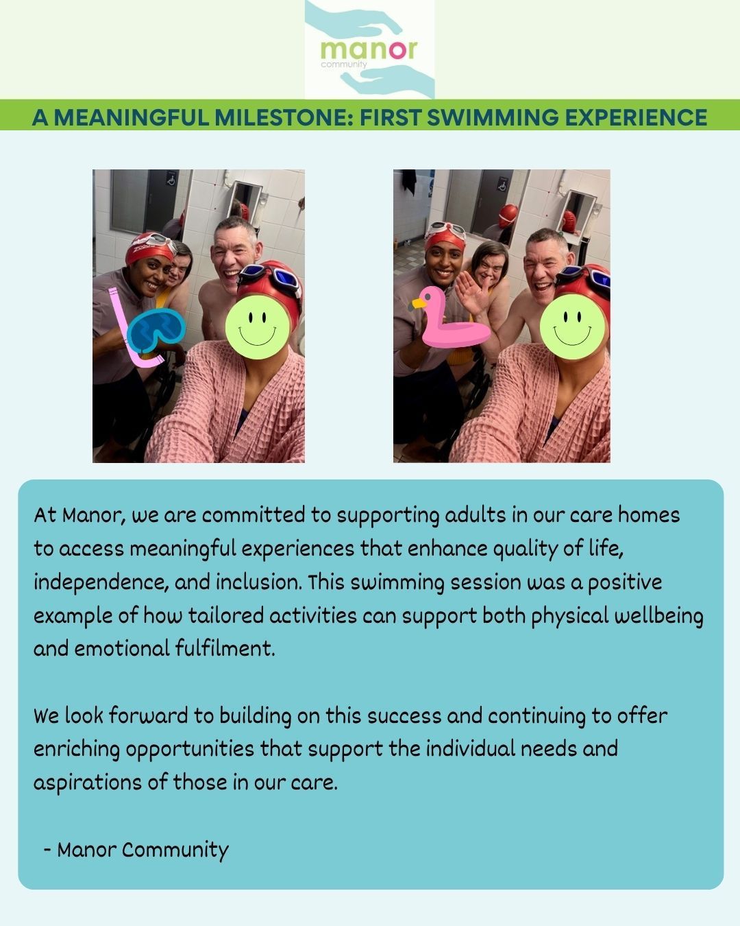 excitement building getting ready for the pool