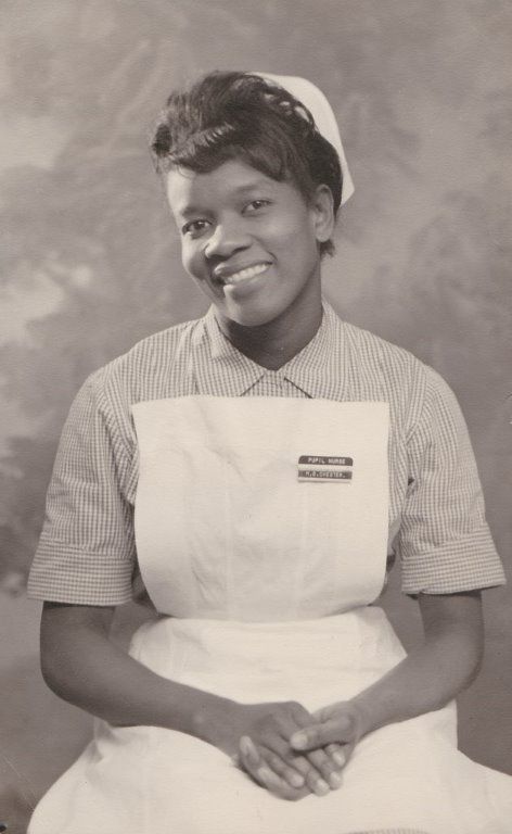 Muriel Chester pictured here as a student nurse c.1964. Poviding care for over 20 years in a homely setting helping individuals recover from Mental Health conditions