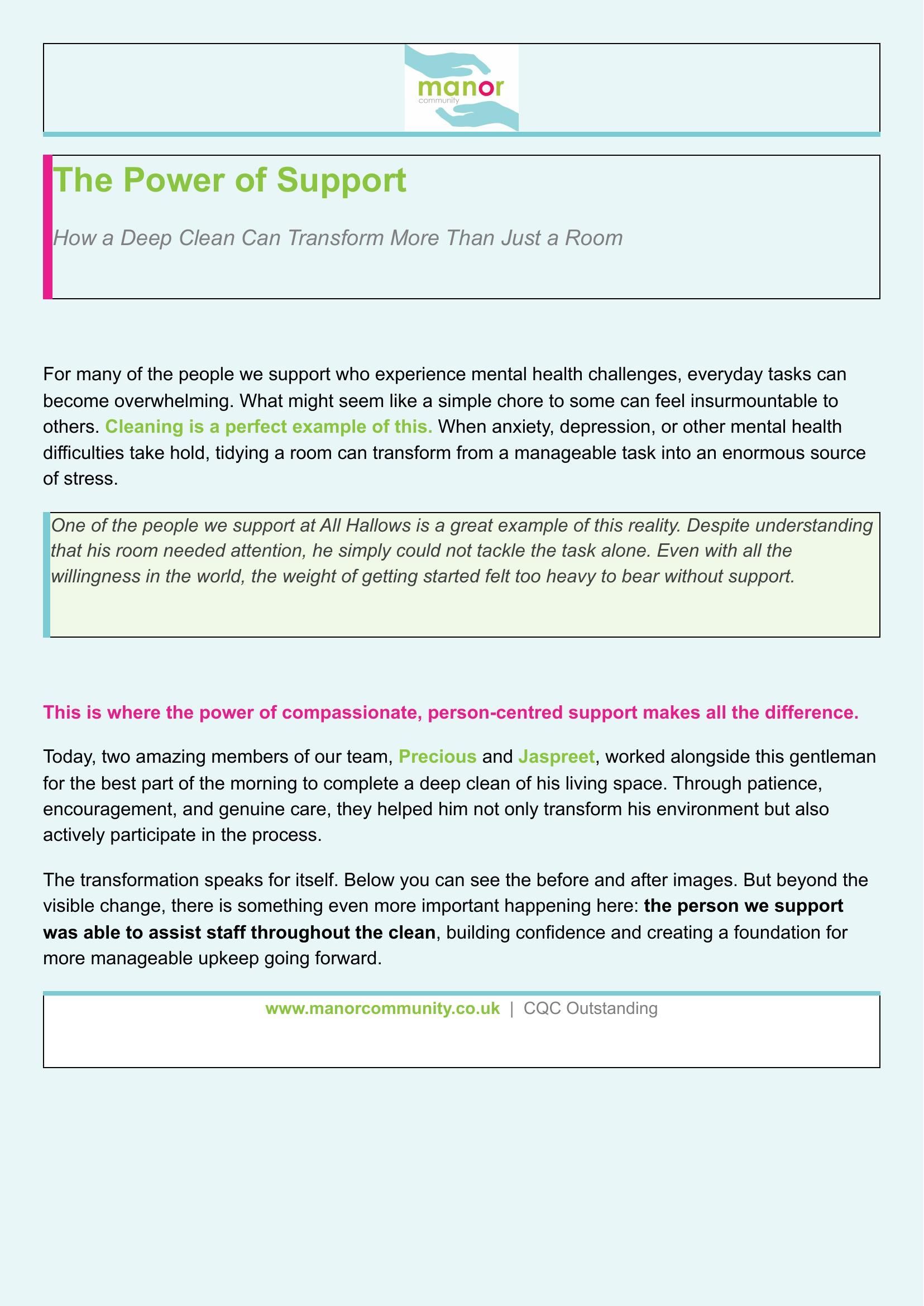 blog post about deep clean
