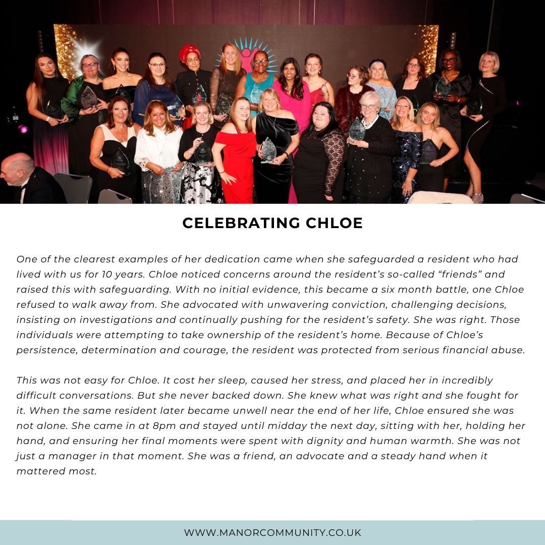 women with award celebrating blog