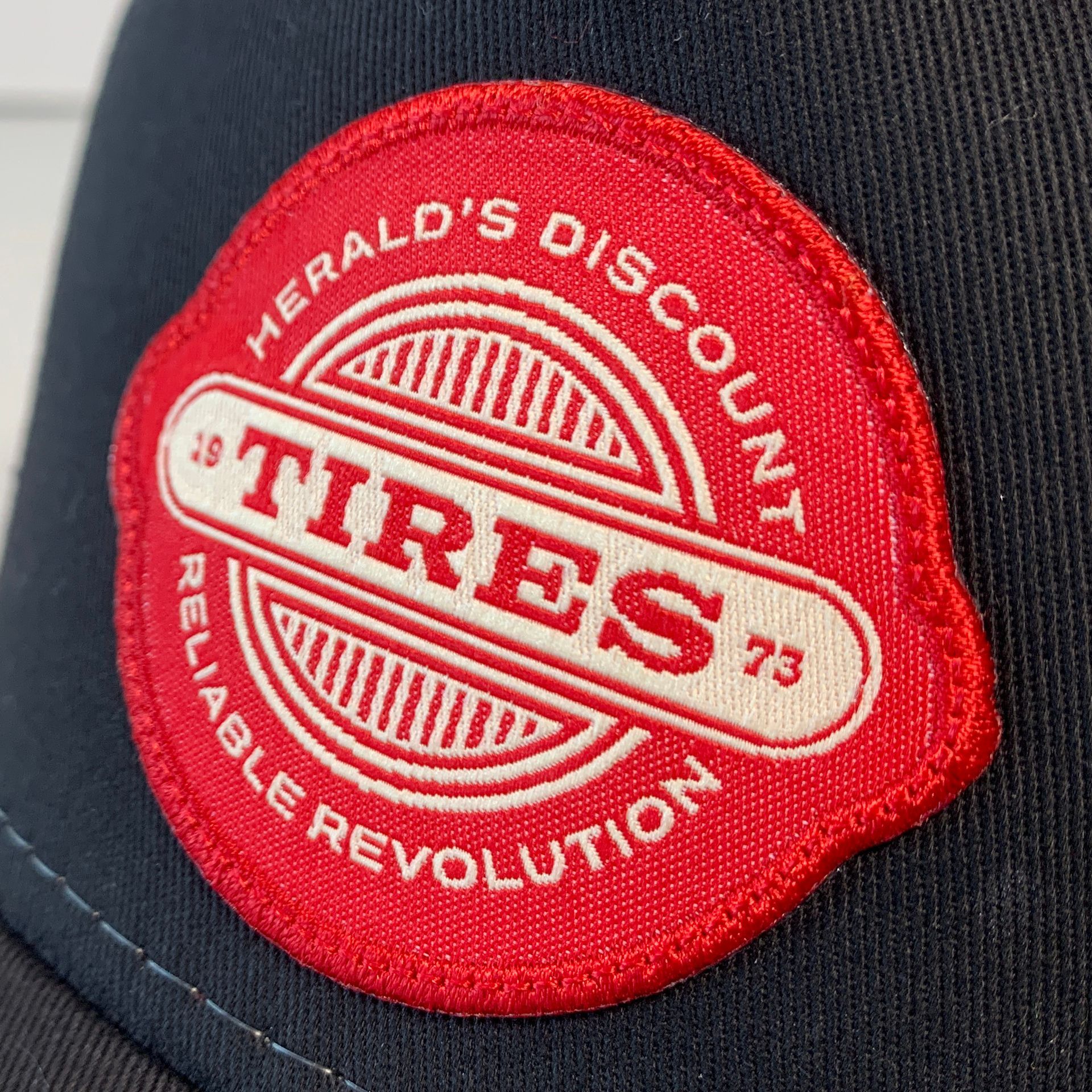 woven patches, hats