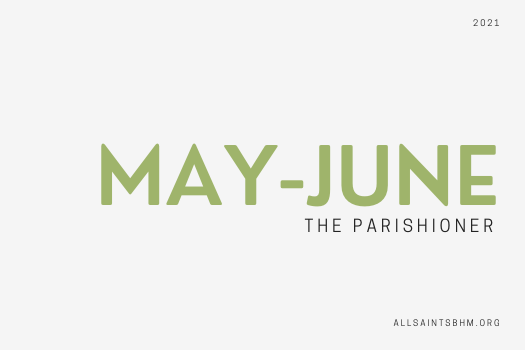 A white background with green text that says may june