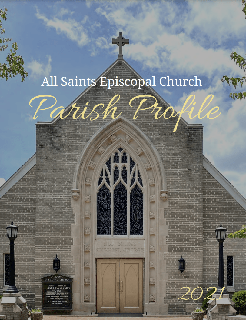 The cover of the all saints episcopal church parish profile