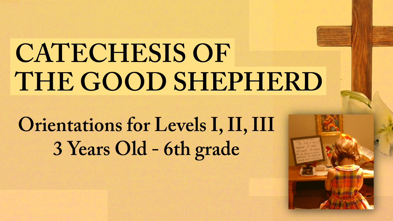 A poster for level 1 assistant catechist training