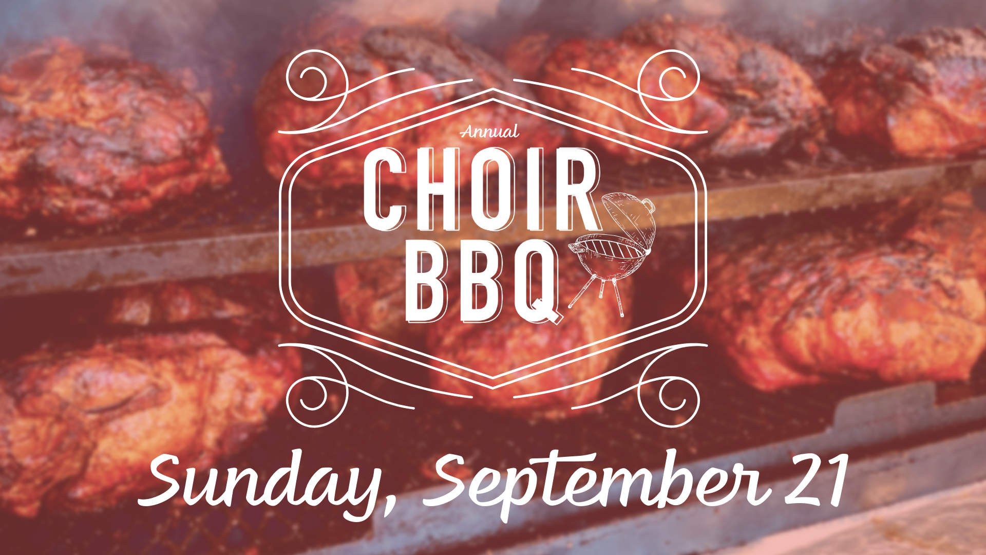 A choir bbq is postponed until sept 22 due to rain