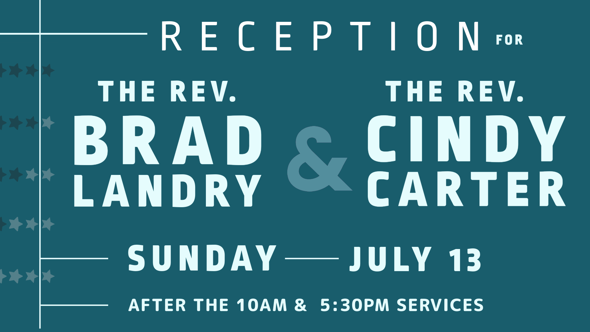 Reception for Brad & Cindy