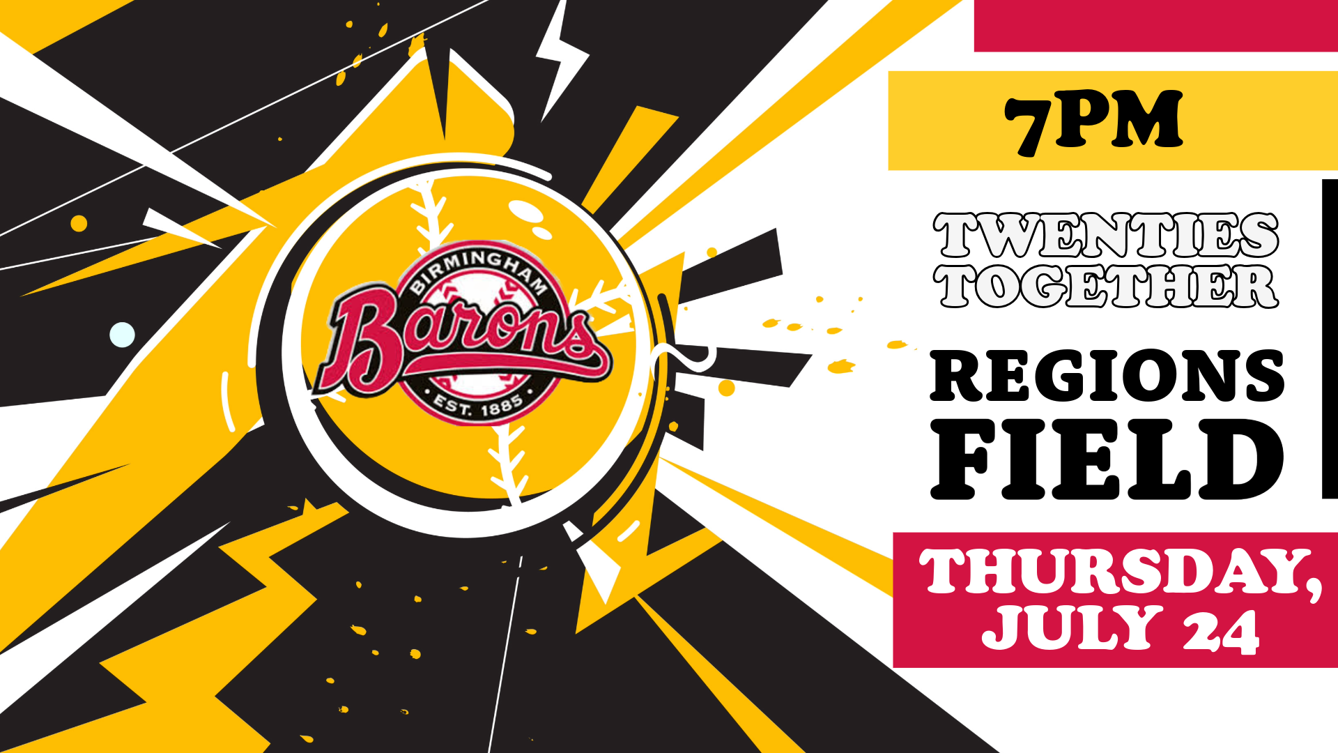 20's Together Baseball Night July 24
