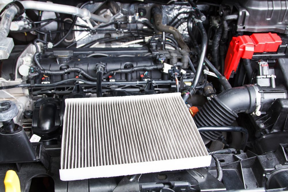 A Car Engine With a Filter — P & R Automotive Services in Pialba, QLD 