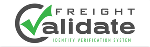 The logo for freight validate identity verification system