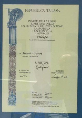 laurea in podologia