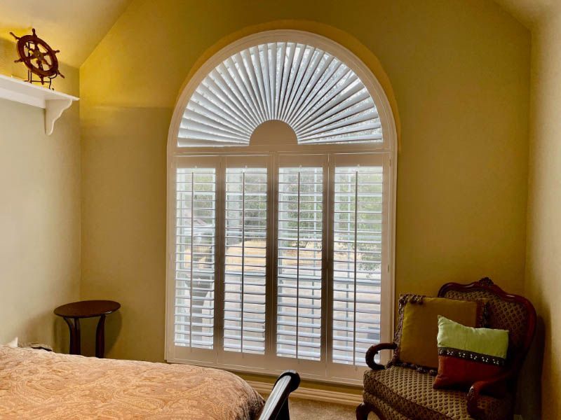 Love is Blinds-traditional blinds for special windows.