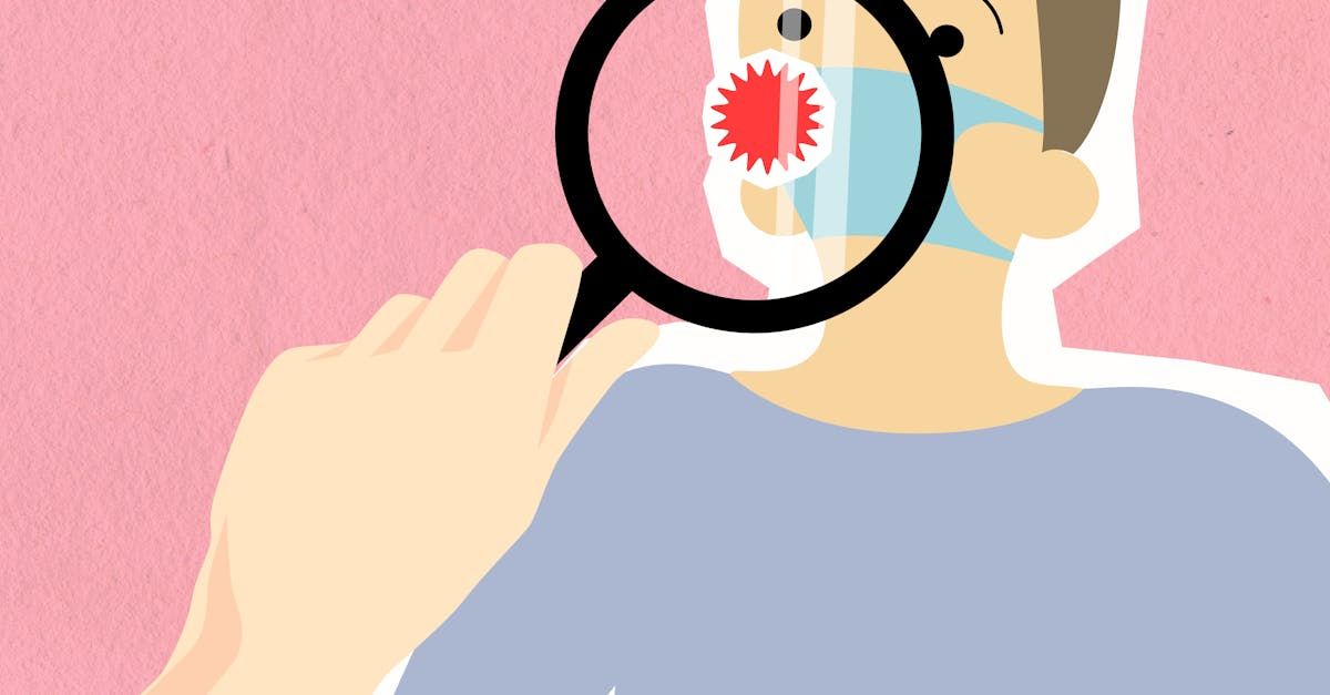 animated image of a scientist investigating a mold spore