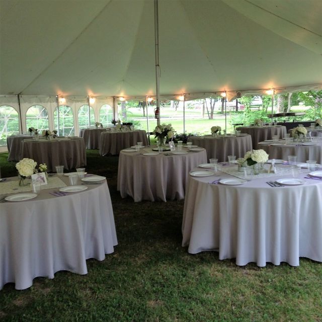 Wedding Table Setup — Indianapolis, IN — Montgomery Tent & Awning Co., Inc.