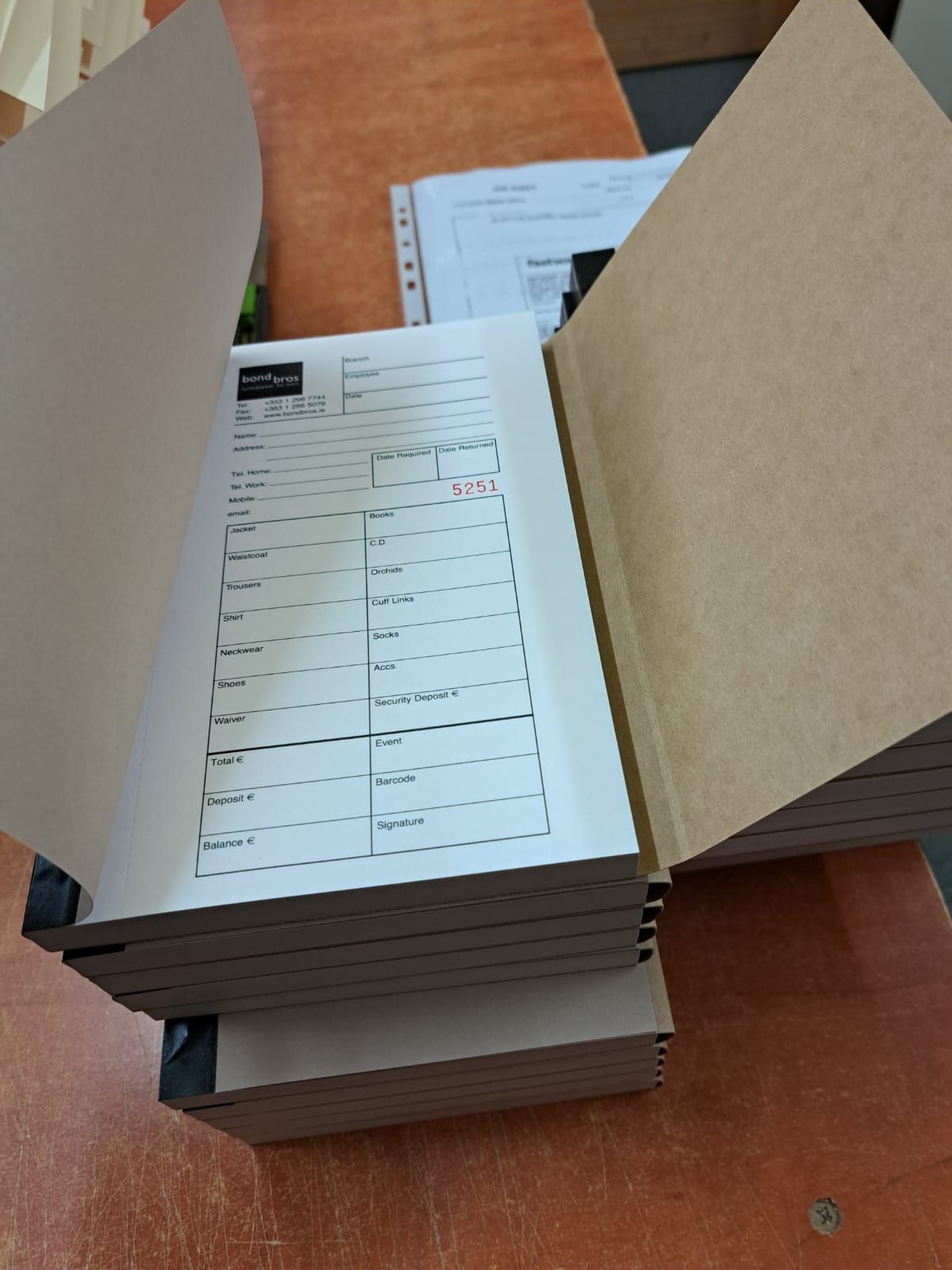 Receipt Books, Receipt Books Printing Ireland