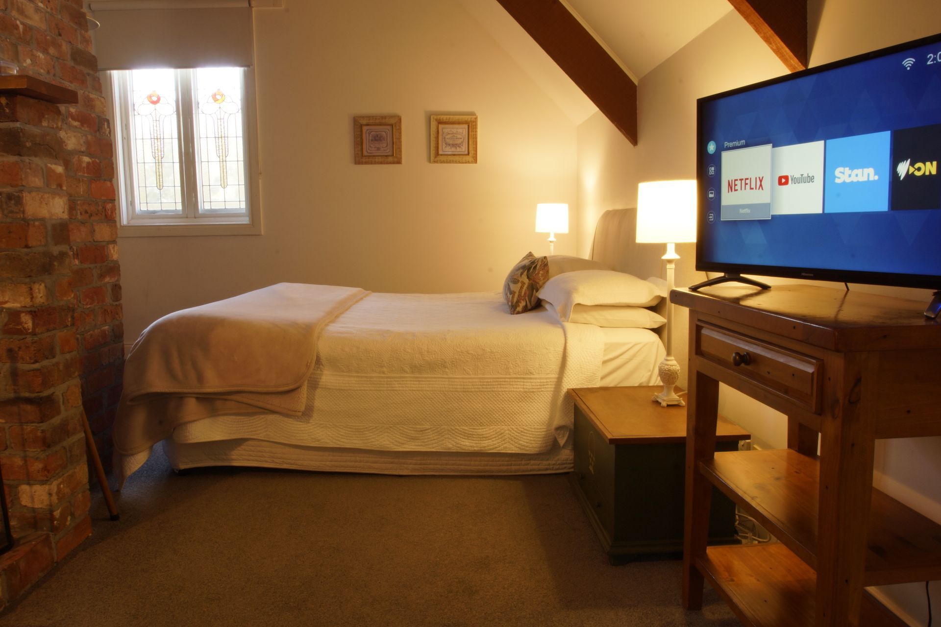 Gable suite bedroom space.