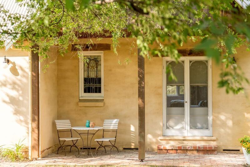 spa side house with chair