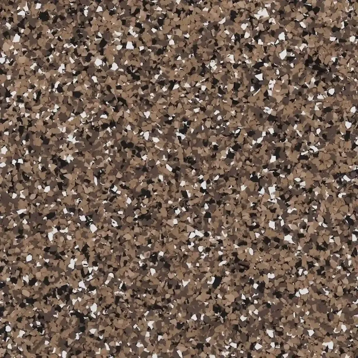 Brown speckled granite-like texture with black, white, and tan flecks