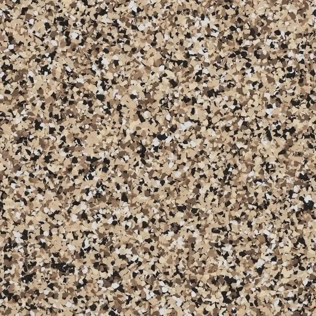 Tan speckled granite-like texture with black, white, and brown flecks