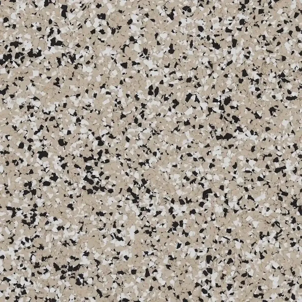 Close-up of beige speckled granite or terrazzo surface.