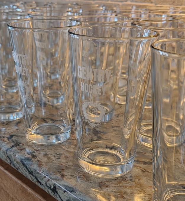 Row of Pint Glasses