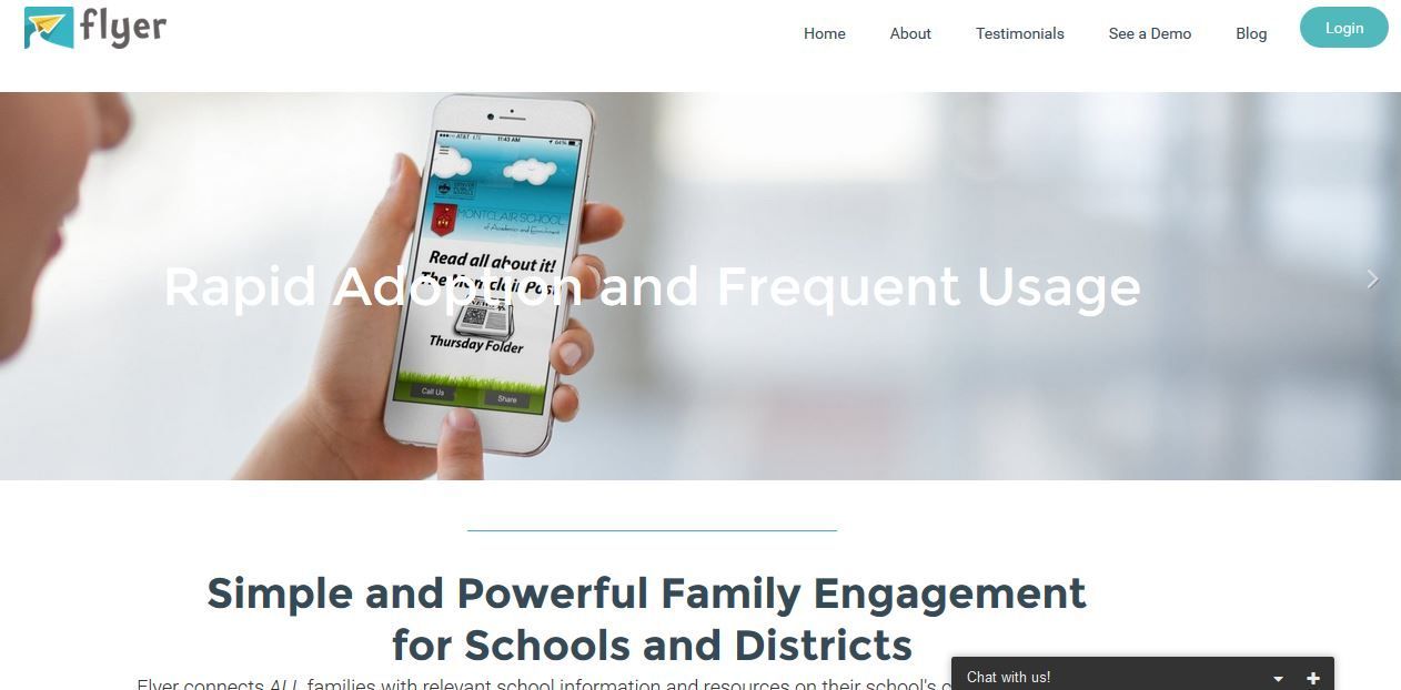 ReachWell home page screen shot.