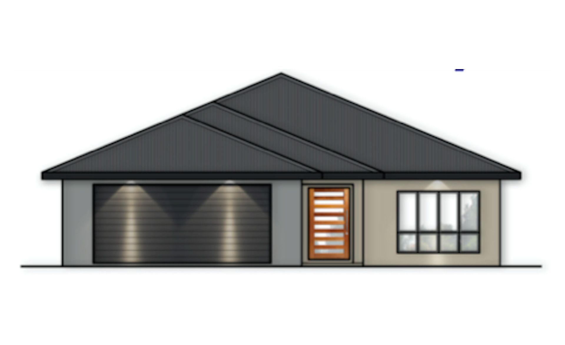 A Drawing of a House With a Triangle Roof — Ashlee Jones Homes in Gordonvale, QLD
