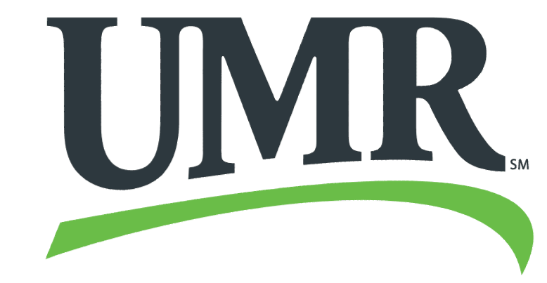 The umr logo is black and green with a green stripe.