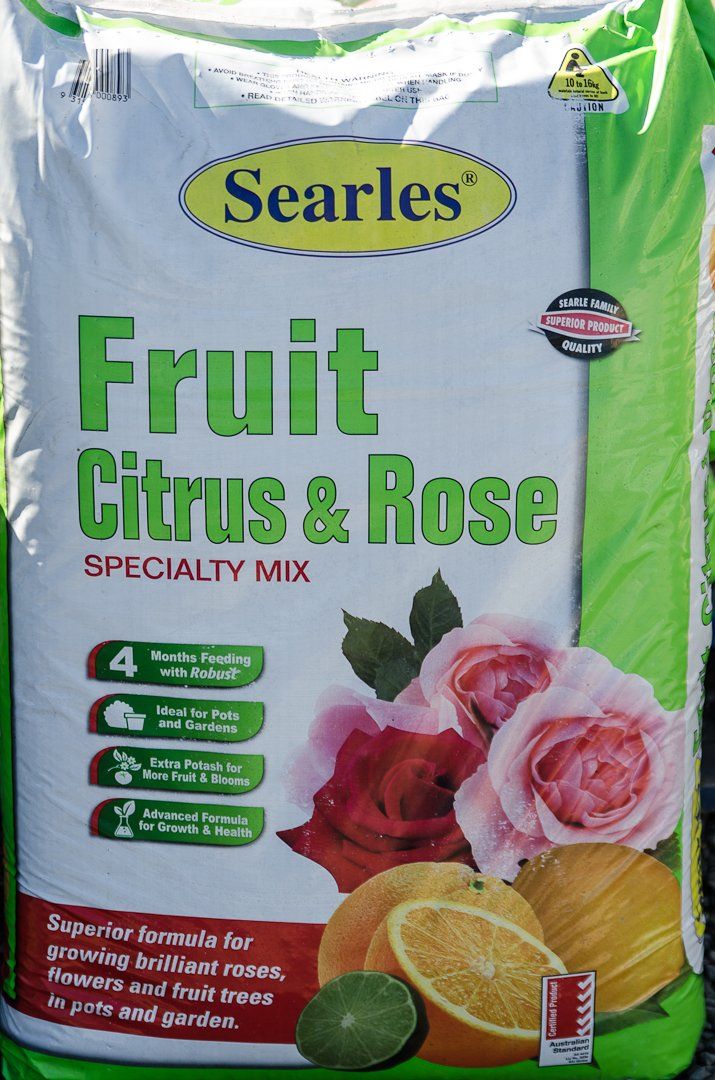 A bag of Searles fruit citrus and rose specialty mix.