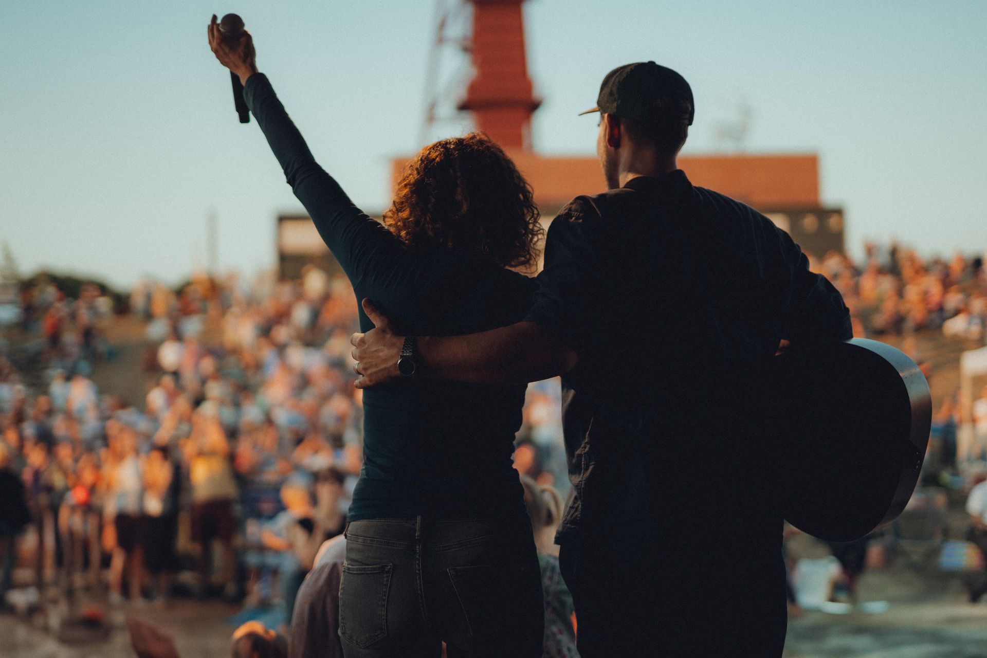Akustik Duo Gentle Jam vor großem Publikum