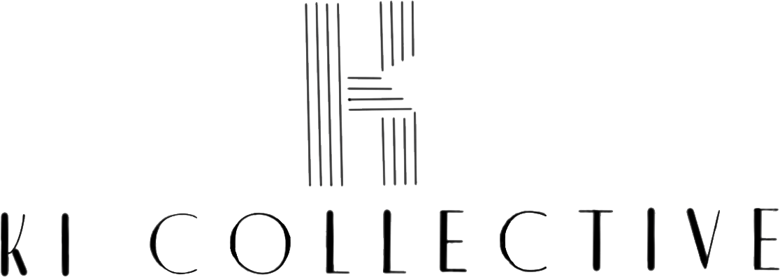 Logo for KI Collective with a stylized 
