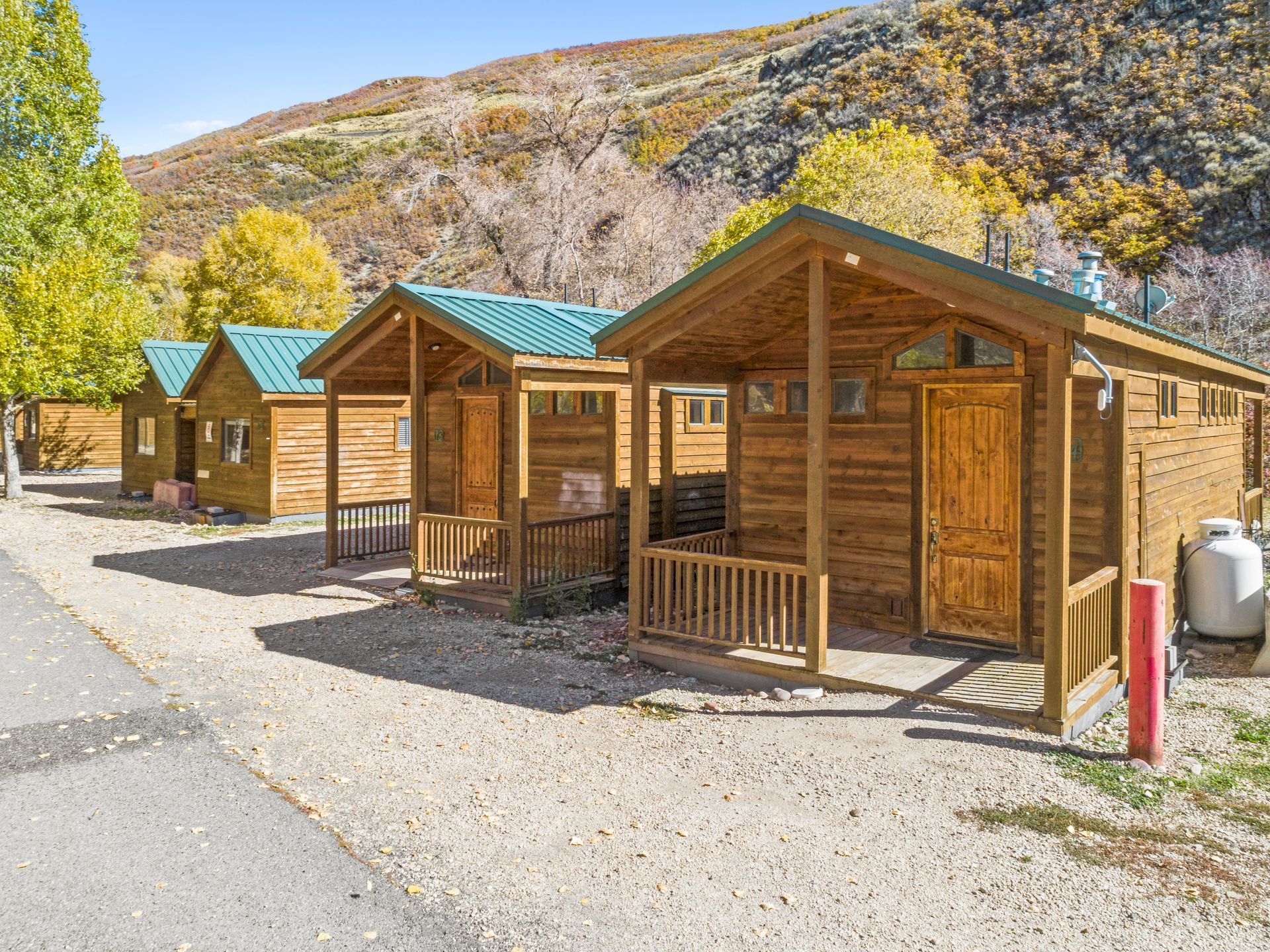 Cozy Cabins available for long-term and short-term stays at Rivers Edge Resort.