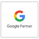 Google Partner logo with multicolor Google G above gray text on white background