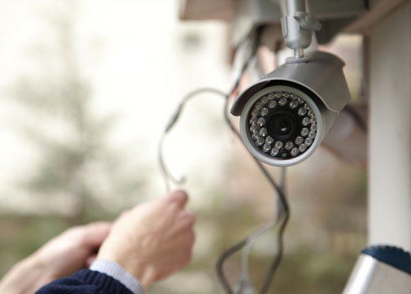 CCTV camera close-up