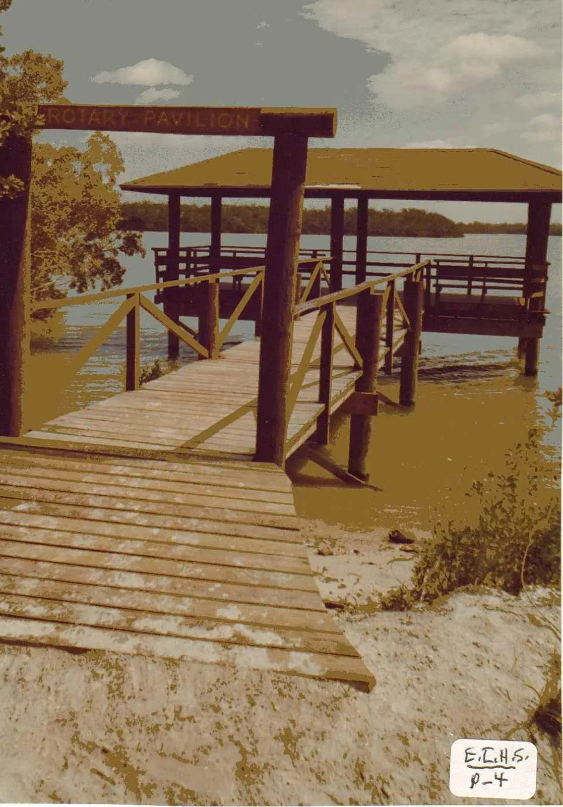 A picture of a dock with the number 1-4 on it