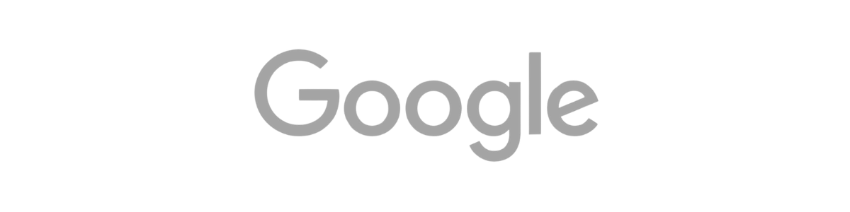 A close up of a google logo on a white background.