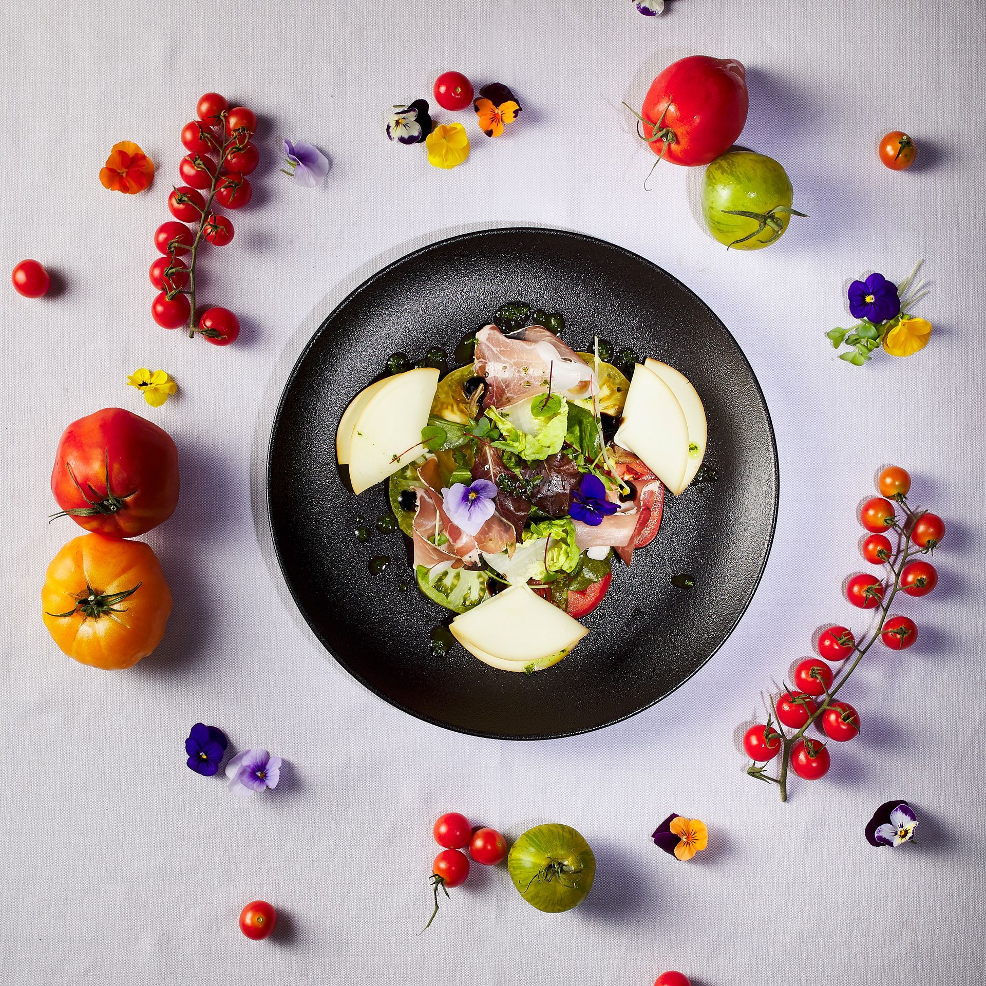 Montreux Jazz Café Genève aéroport Salade de tomates scamorza