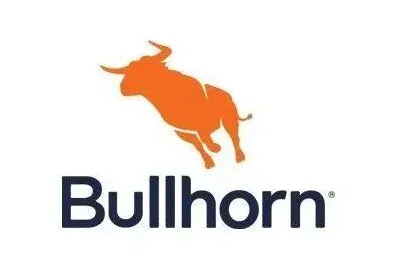 Orange bull leaping above the dark blue